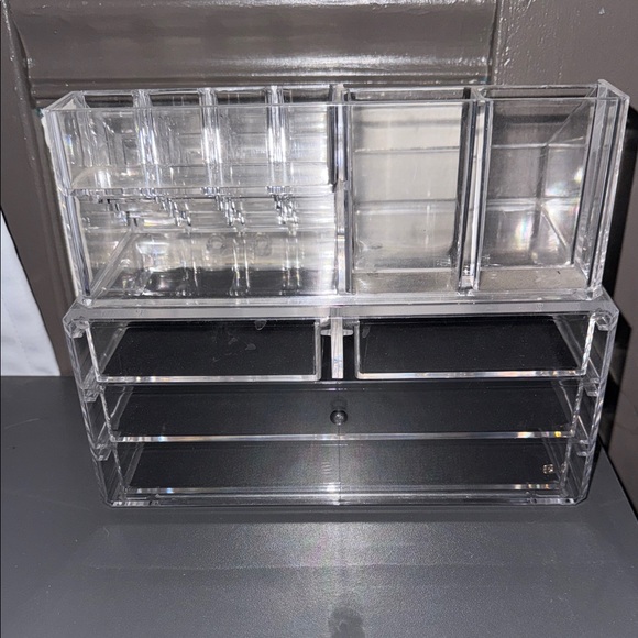 Transparent Cosmetic Storage Organizer with Drawers - Picture 2 of 5
